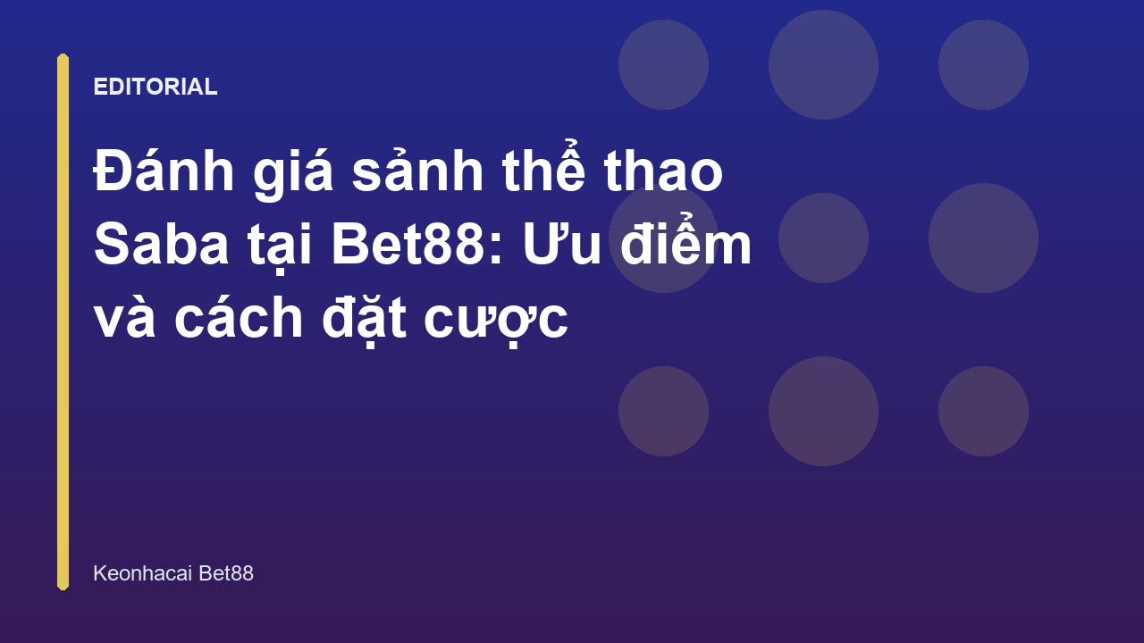 Giao diện sảnh thể thao Saba tại Bet88